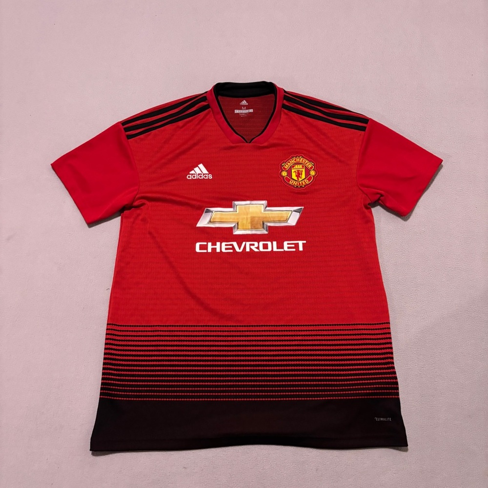 Manchester United Soccer Jersey Red Black 2017 2018 Casual Outdoor Size‎ Medium